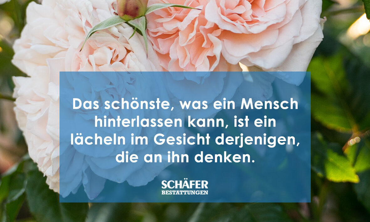 Schöne Trauersprüche Tipps und Beispiele Schäfer Bestattungen
