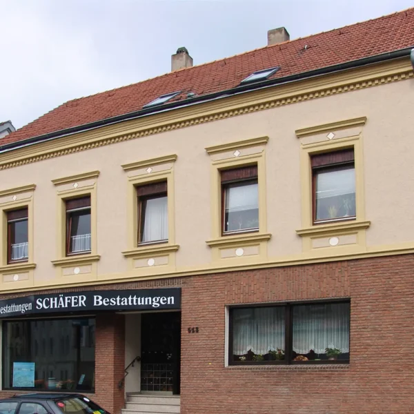Schäfer Bestattungen in Bochum Werne – Außenansicht des Bestattungshauses
