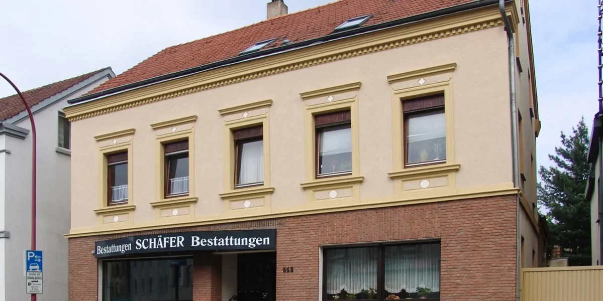 Schäfer Bestattungen in Bochum Werne – Außenansicht des Bestattungshauses