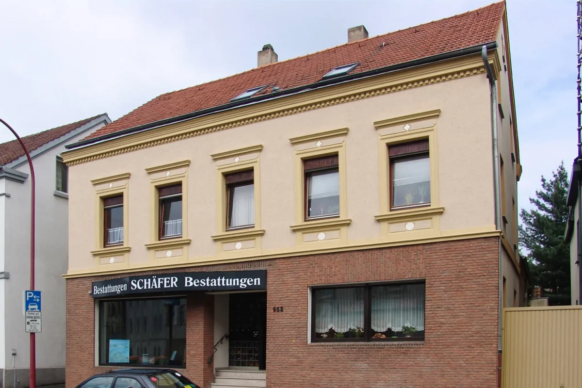 Schäfer Bestattungen in Bochum Werne – Außenansicht des Bestattungshauses